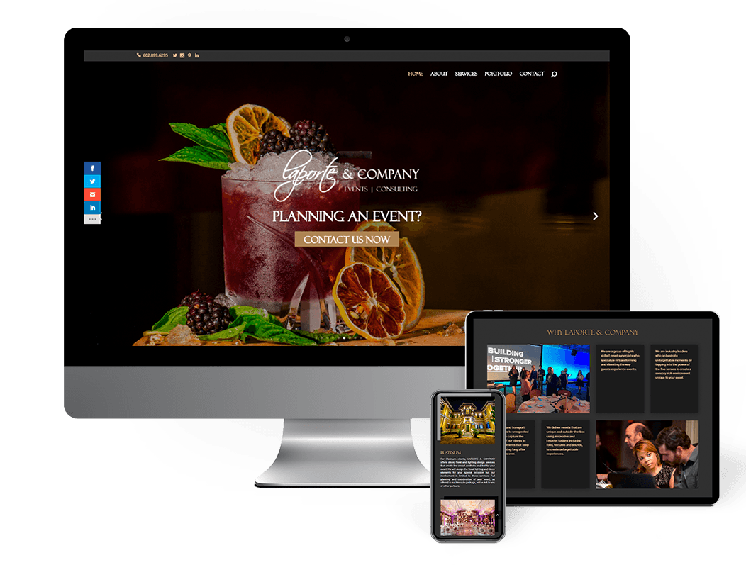 LaPorte and Company Events Website Developed by Willcox Rocha
