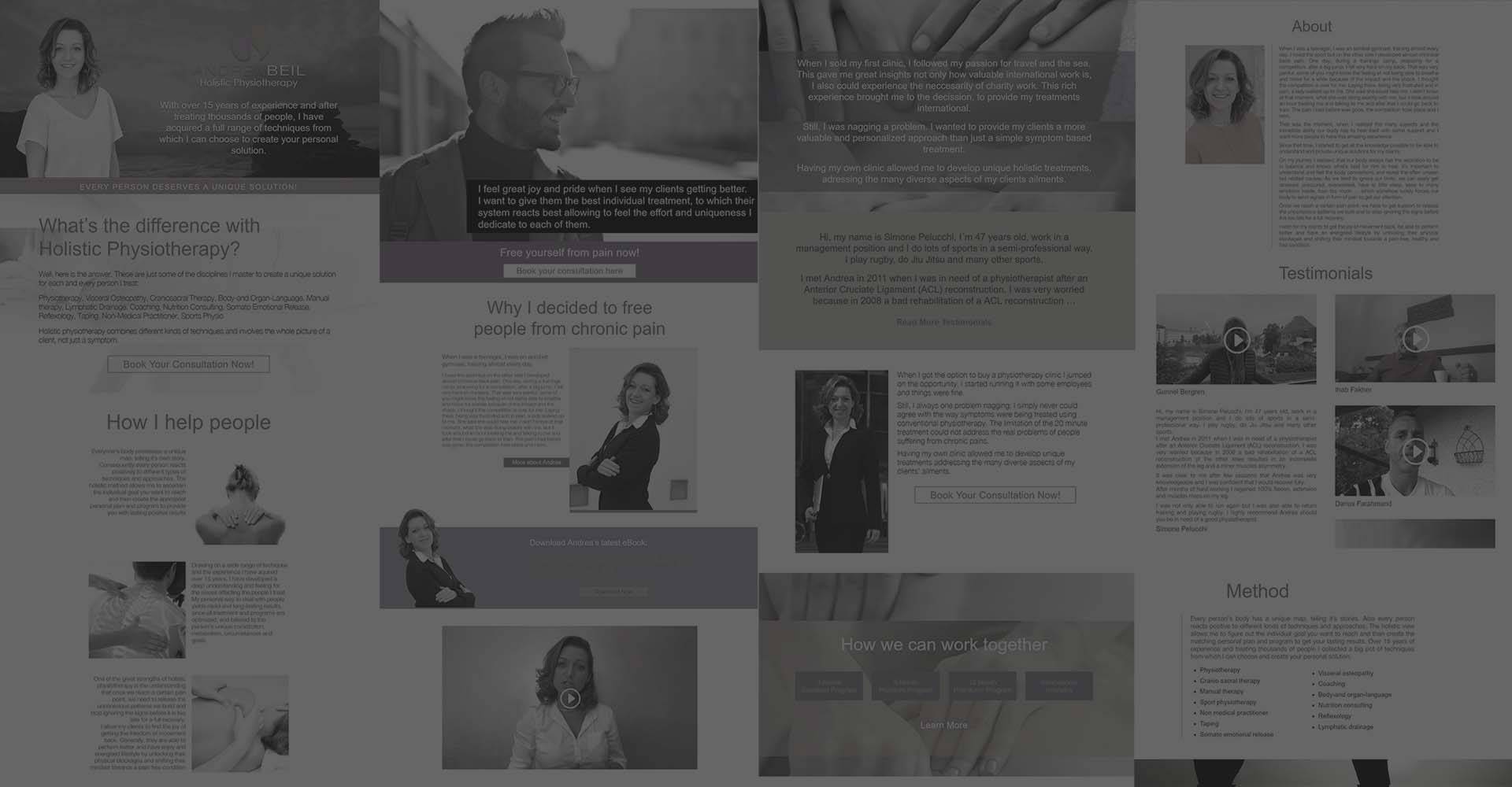 Andrea Beil Website Pages